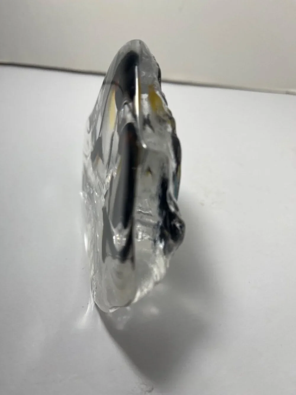 Handcrafted Glass Penguin Family On An Iceberg Sculpture Paperweight - Picture 6 of 8